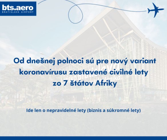 Nepravidelné lety zo 7 afrických štátov sú zastavené