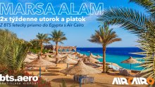 Od marca pravidelná letecká linka do egyptského Marsa Alam a charterové lety do Marsa Matruh