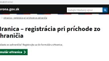 Rušia sa povinnosti vypĺňať formuláre eHranica a plf  či zotrvať v karanténe