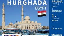 Z Bratislavy sa plánuje od 18. decembra lietať do Hurghady v Egypte