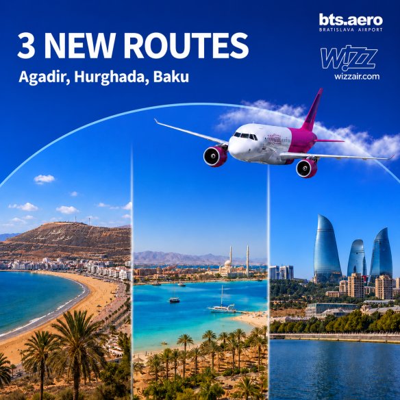 Wizz Air Adds 3 New Routes From Bratislava