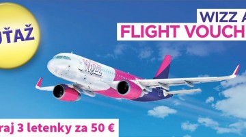 Vyhraj poukazy na letenky z Bratislavy v sieti Wizz Air
