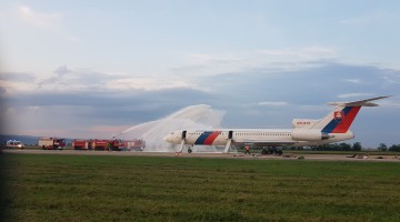 Na letisku v Bratislave cvičili zásah pri leteckej nehode