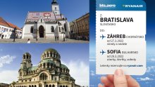 S Ryanair-om v letnej sezóne pravidelne aj do Záhrebu a Sofie