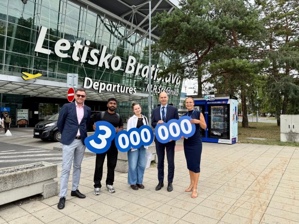 Letisko Bratislava po prvý raz v histórii prekonalo hranicu 3 miliónov cestujúcich