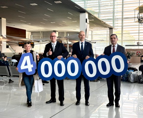Historický moment: Letisko po prvý raz v histórii privítalo 4 000 000-tu cestujúcu