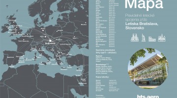 Z Letiska Bratislava do 41 destinácií v 22 krajinách