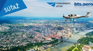 Vyhrajte vyhliadkový let nad Bratislavou pre 3 osoby