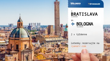 Ryanair otvorí nové linky do Bologne a Solúna