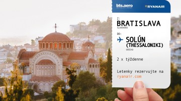 Letenky do Bologne a Solúna od dnes v predaji